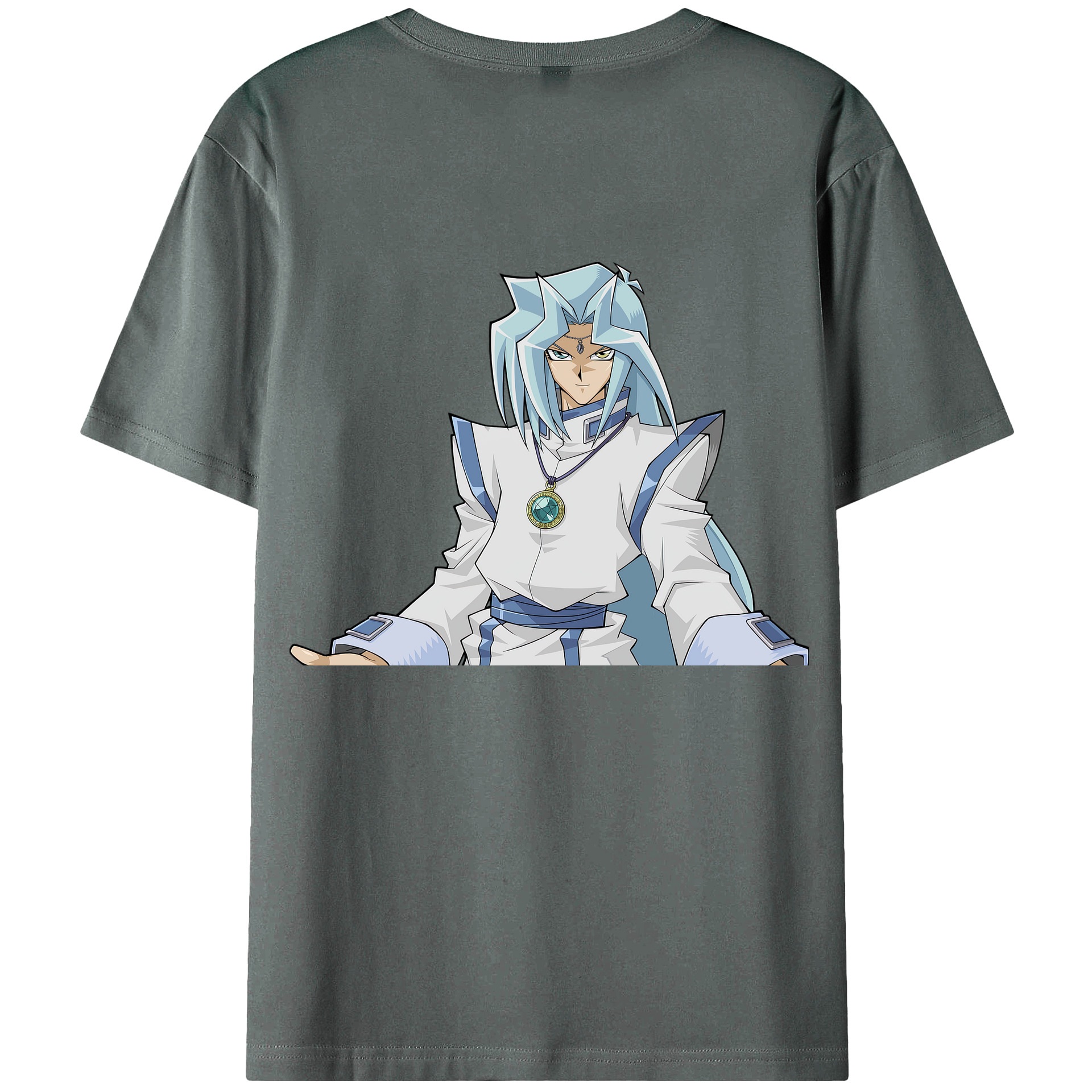 （画像用） 遊☆戯☆王 Yu-Gi-Oh! 綿100％ メンズ半袖Tシャツ（バックプリント） 通気性